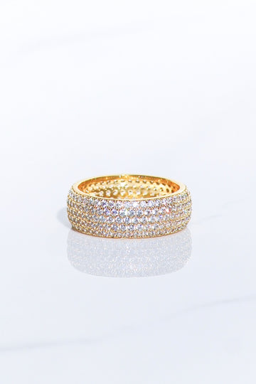 MINI BILLIONAIRE RING- 14K GOLD VERMEIL